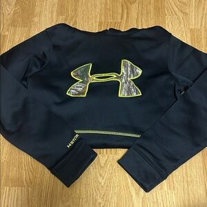 Boys Under Armour Kids Black and Gold Jacket